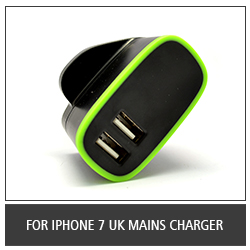 For iPhone 7 UK Mains Charger